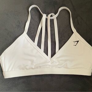 Gymshark White Strappy Sports Bra